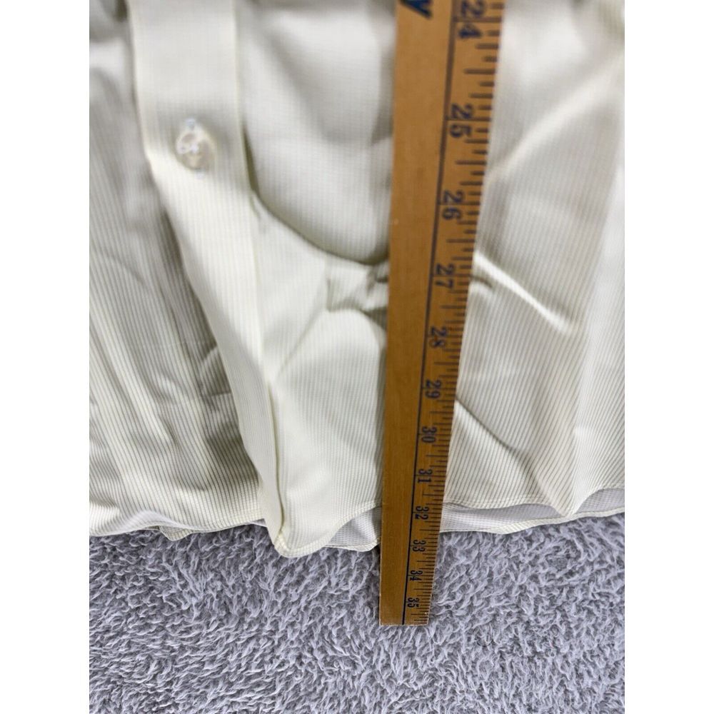ENRO Dress Shirt Mens 16-32/33 Key‎ Lime Non-Iron Cotton Long Sleeve Button-Up - Picture 4 of 7